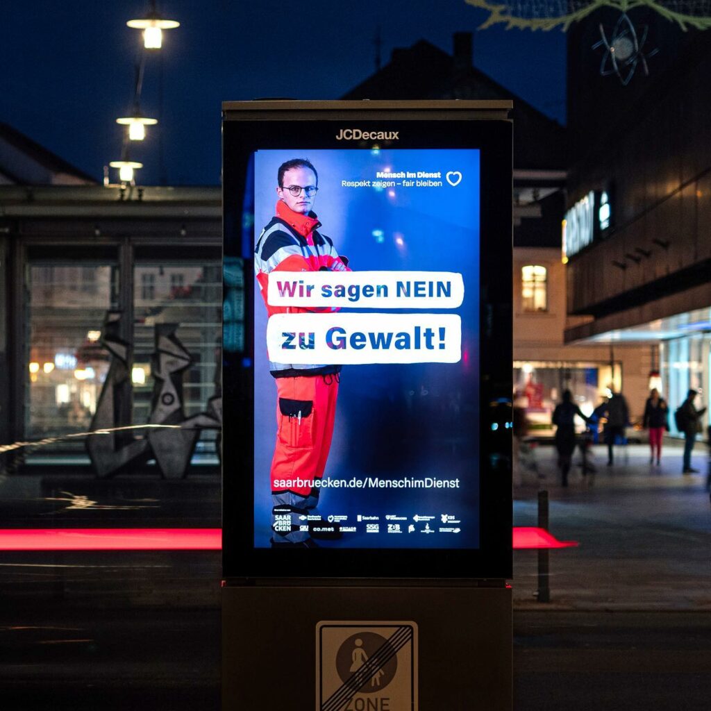Mensch im Dienst Kampagne Saarbrücken