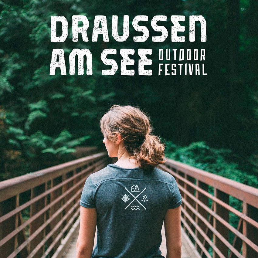 Logodesign Draussen am See Festival Losheim